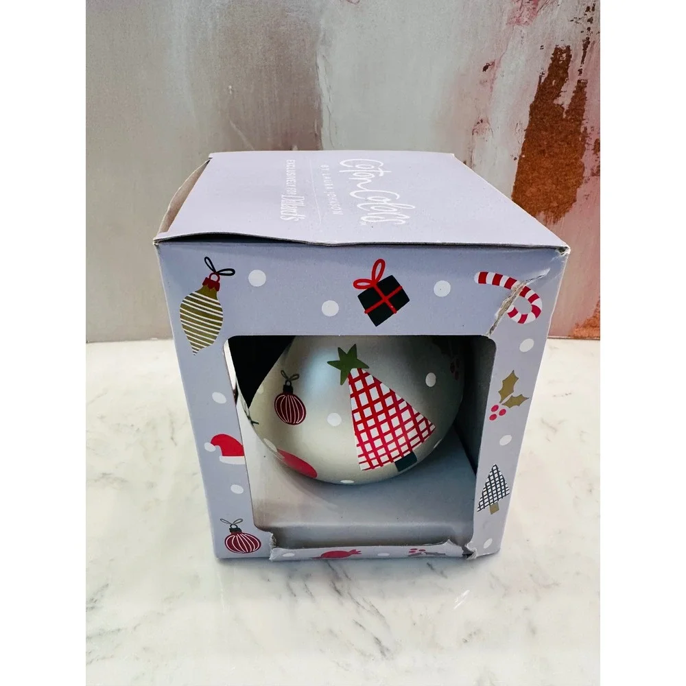 Coton Colors Have A‎ Happy Holiday Glass Ornament Christmas Gift Collectible